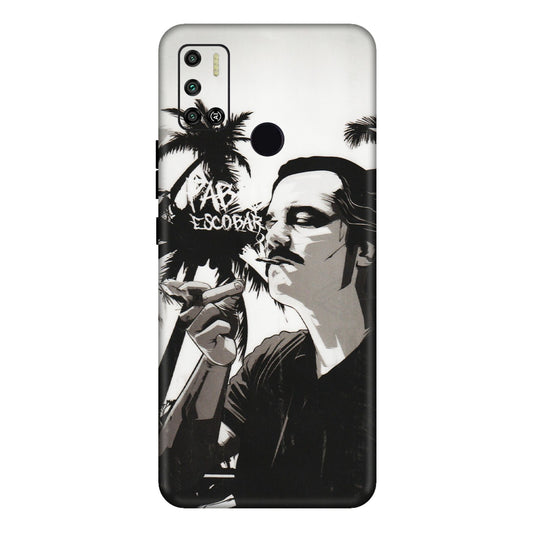 Tecno Phone Skins (All Models) - Pab Escobar - Transparent Finish (T-05) Tecno Spark 6 AIR