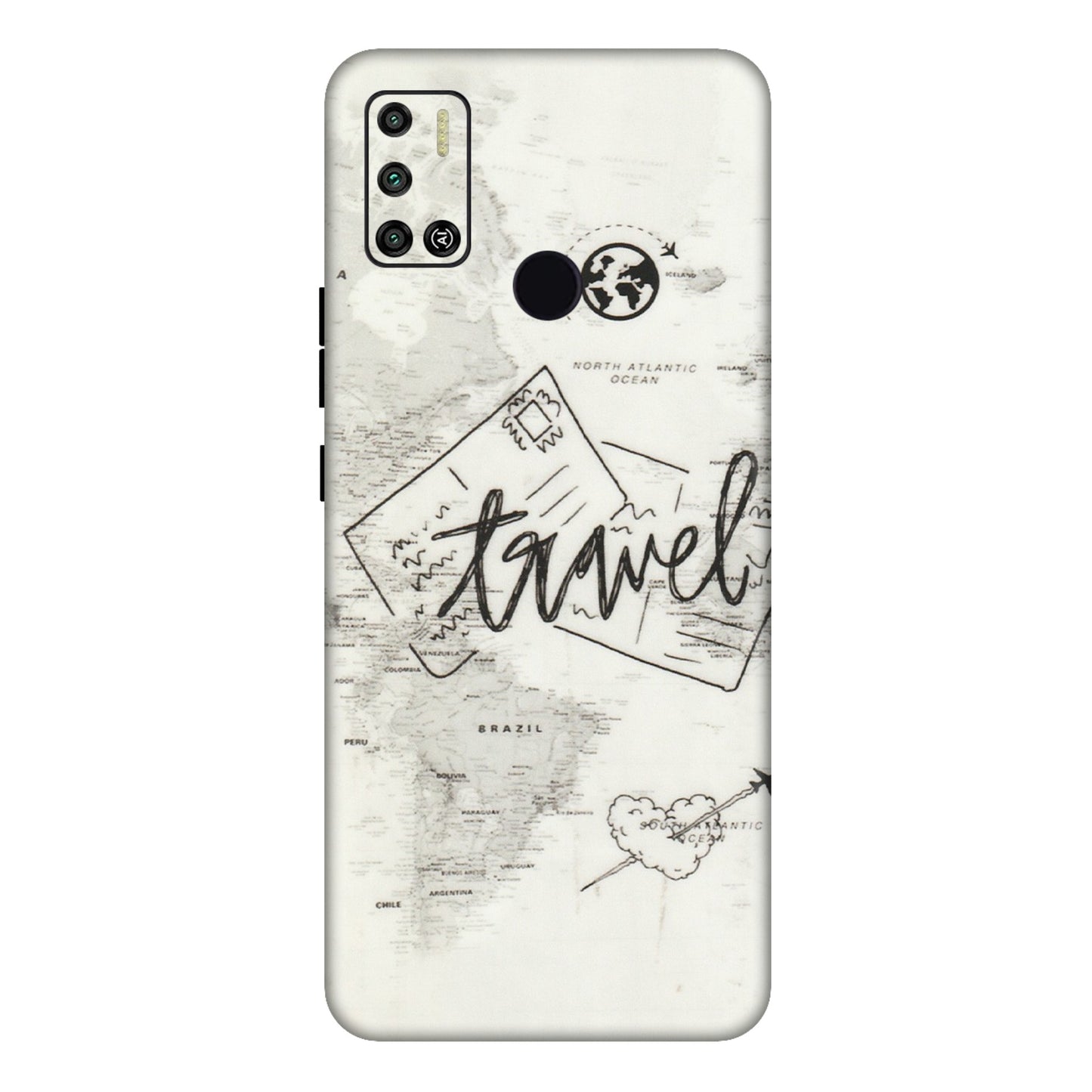 Tecno Phone Skins (All Models) - Travel Ticket - Transparent Finish (T-06) Tecno Spark 6 AIR