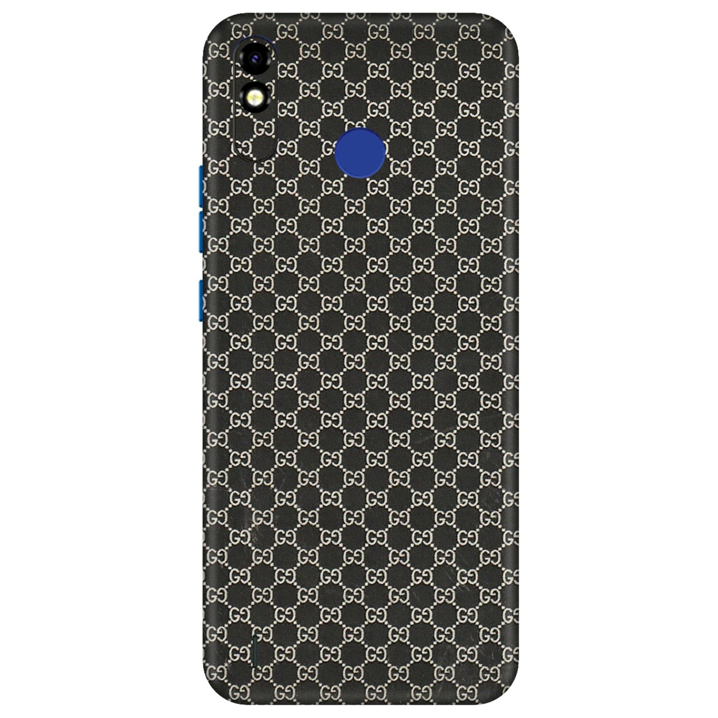 Tecno Phone Skins (All Models) - Black G Print - 3D Embossed Finish (L-109) Tecno Spark Go Plus