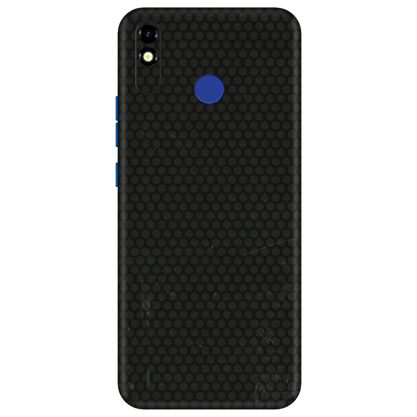 Tecno Phone Skins (All Models) - Black honeycomb - 3D Embossed Finish (L-114) Tecno Spark Go Plus