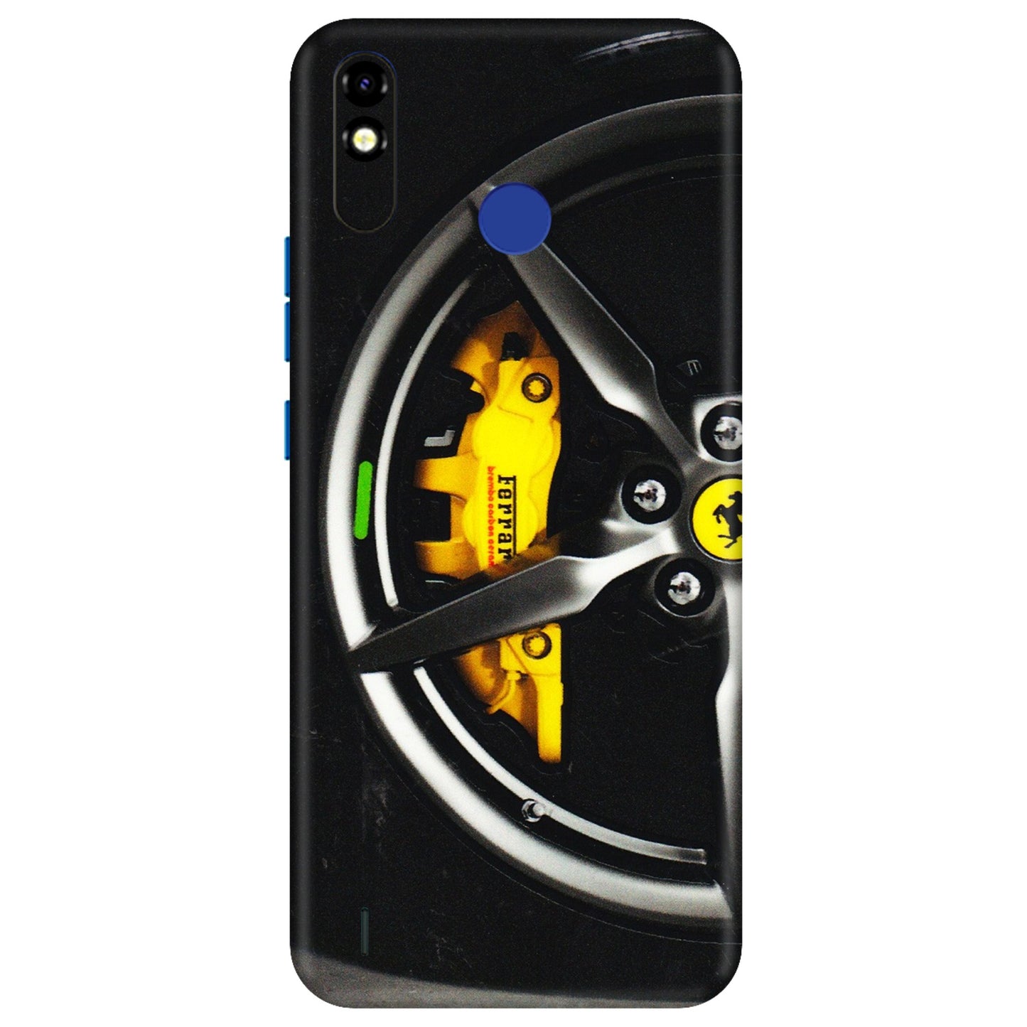 Tecno Phone Skins (All Models) - Ferrari Wheel Alloy - 3D Embossed Finish (L-173) Tecno Spark Go Plus