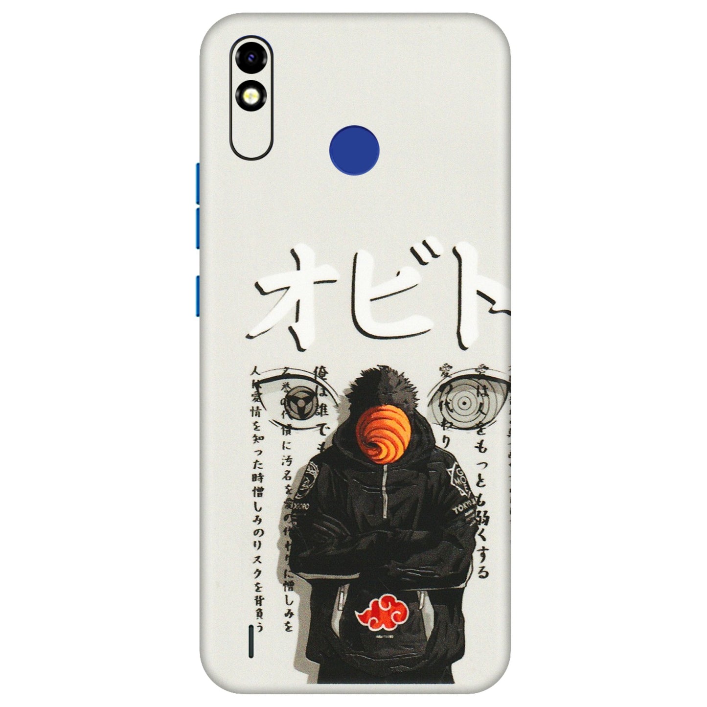 Tecno Phone Skins (All Models) - Obito Anime Eye - 3D Embossed Finish (L-19) Tecno Spark Go Plus