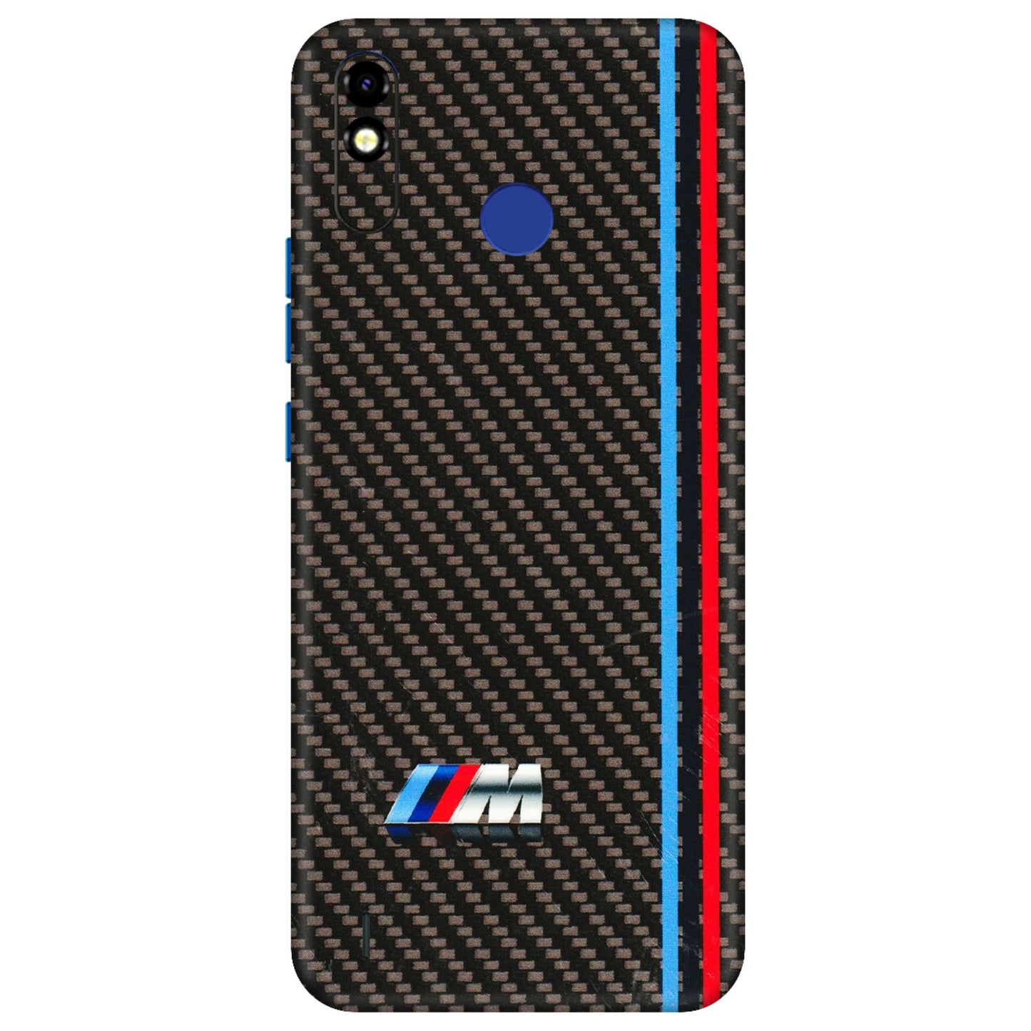 Tecno Phone Skins (All Models) - BM Carbon Fiber Feels - 3D Embossed Finish (L-38) Tecno Spark Go Plus