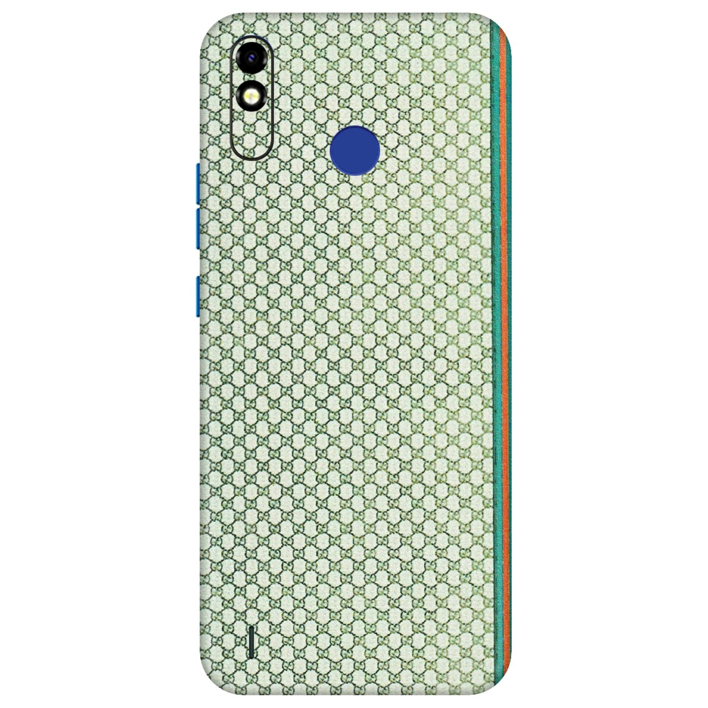 Tecno Phone Skins (All Models) - Gucci Fabric Pattern - 3D Embossed Finish (L-73) Tecno Spark Go Plus