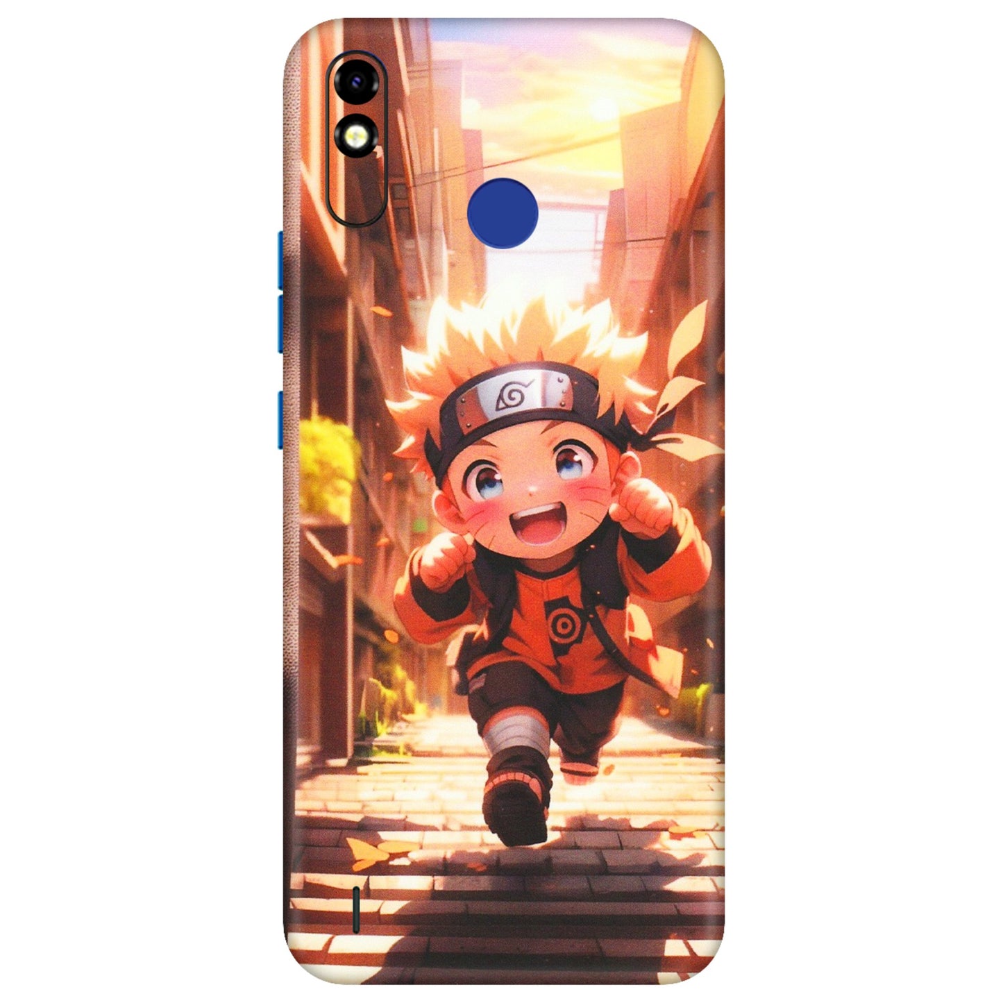 Tecno Phone Skins (All Models) - Naruto Cute Toon Running - Matte Finish (M-04) Tecno Spark Go Plus