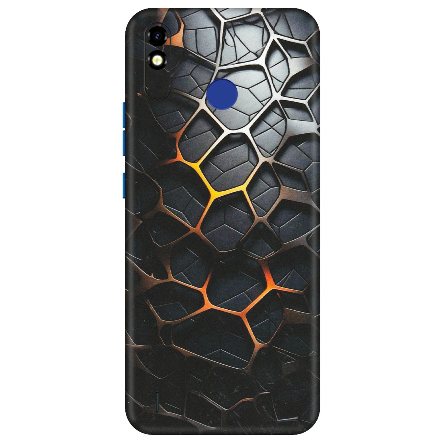 Tecno Phone Skins (All Models) - New Abstract Graphite Tiles - Matte Finish (M-130) Tecno Spark Go Plus