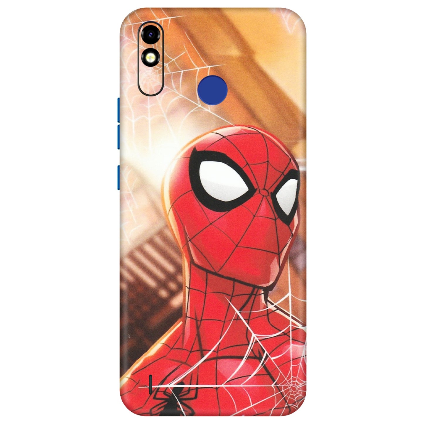 Tecno Phone Skins (All Models) - Spiderman Face New - Matte Finish (M-41) Tecno Spark Go Plus