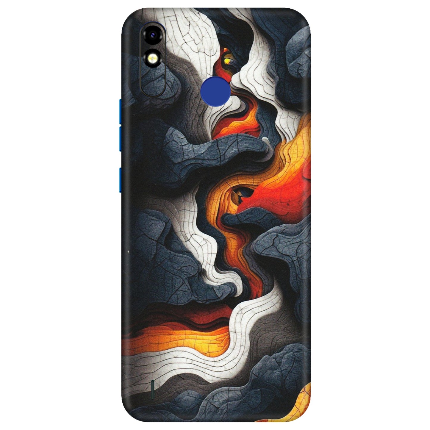 Tecno Phone Skins (All Models) - Abstract Volcanic Layers - Matte Finish (M-52) Tecno Spark Go Plus