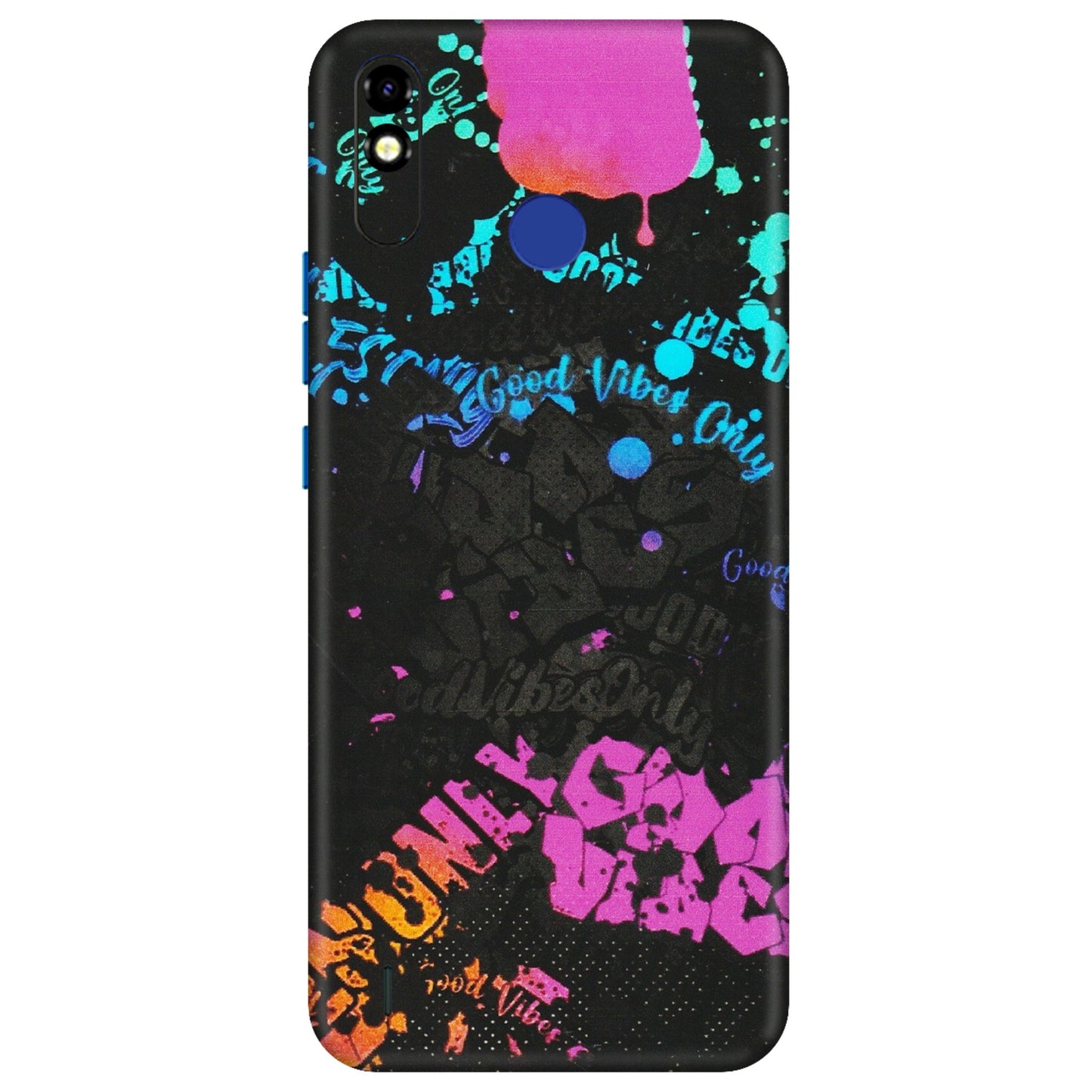 Tecno Phone Skins (All Models) - Majestic Black Vibes - Matte Finish (M-62) Tecno Spark Go Plus