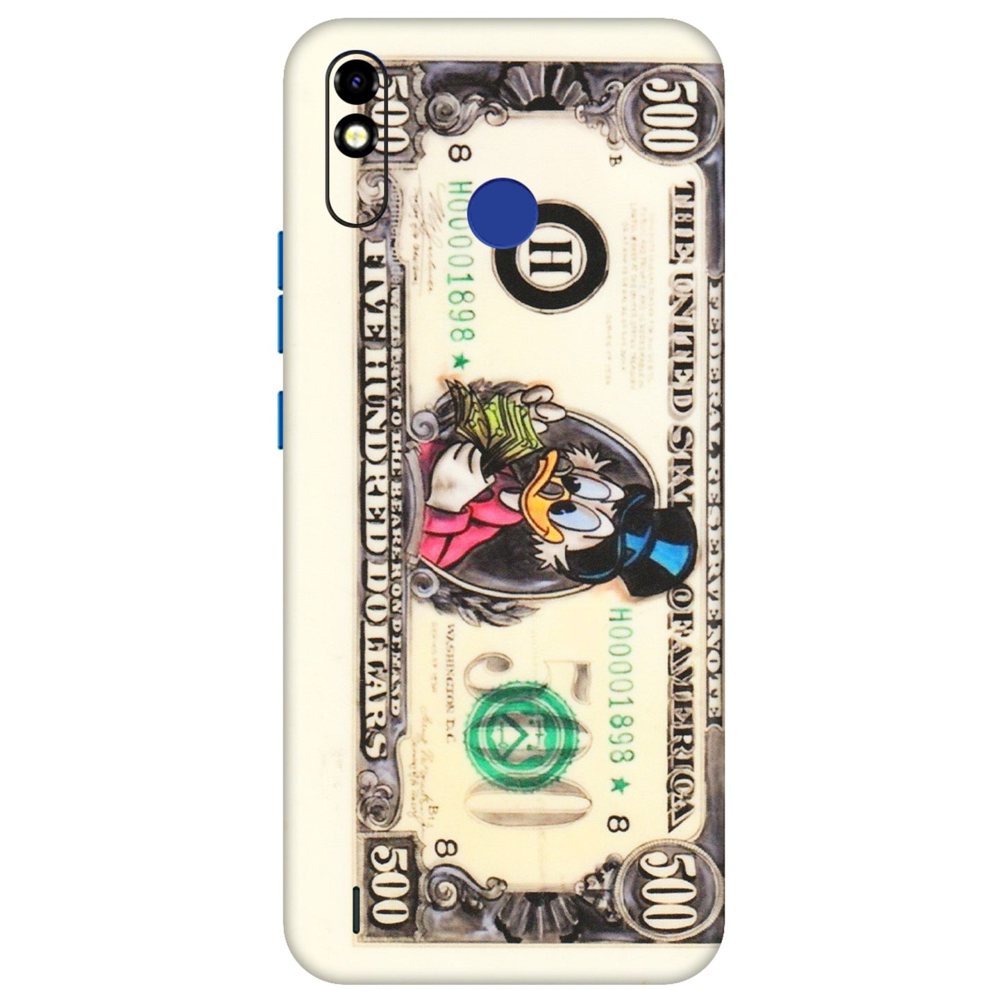 Tecno Phone Skins (All Models) - Five Hundred Dollar Duck - Transparent Finish (T-15) Tecno Spark Go Plus