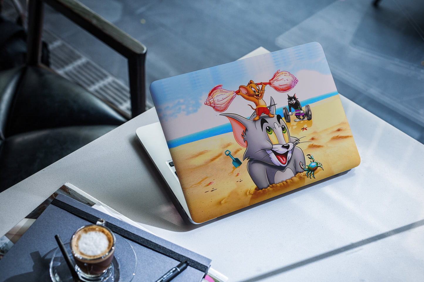 Tom N Jerry Fun 3D Textured Laptop Skin - Skinly