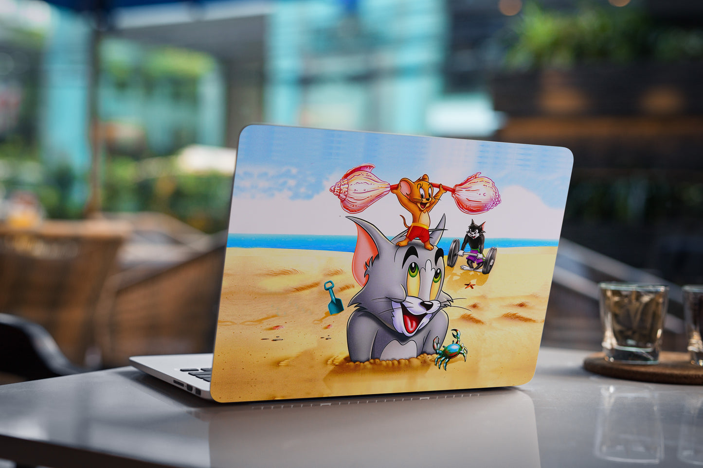 Tom N Jerry Fun 3D Textured Laptop Skin - Skinly