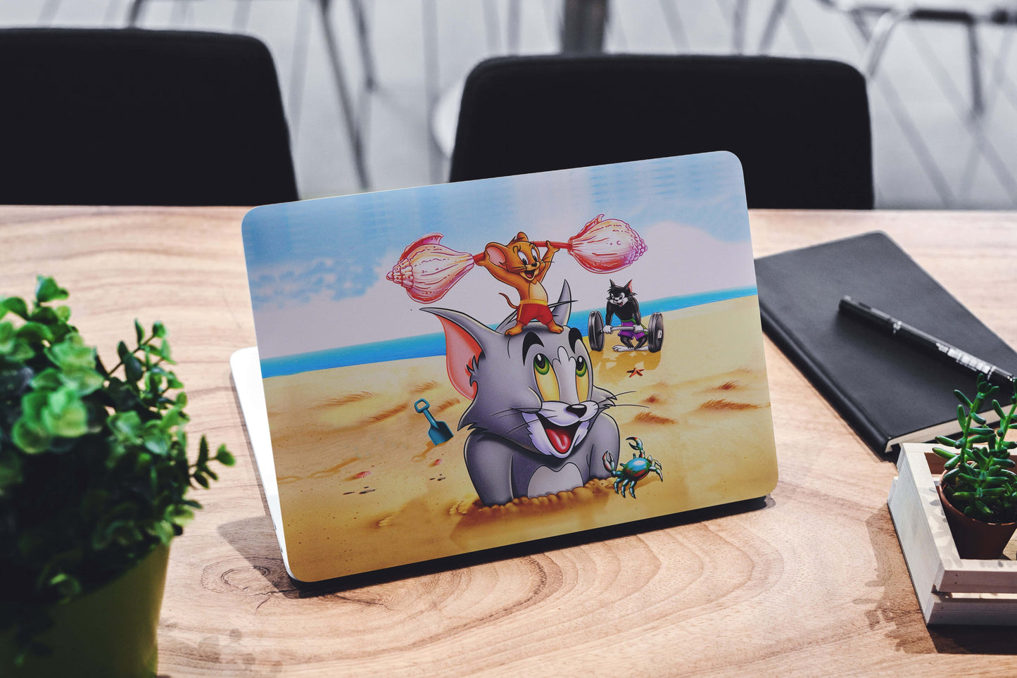 Tom N Jerry Fun 3D Textured Laptop Skin - Skinly