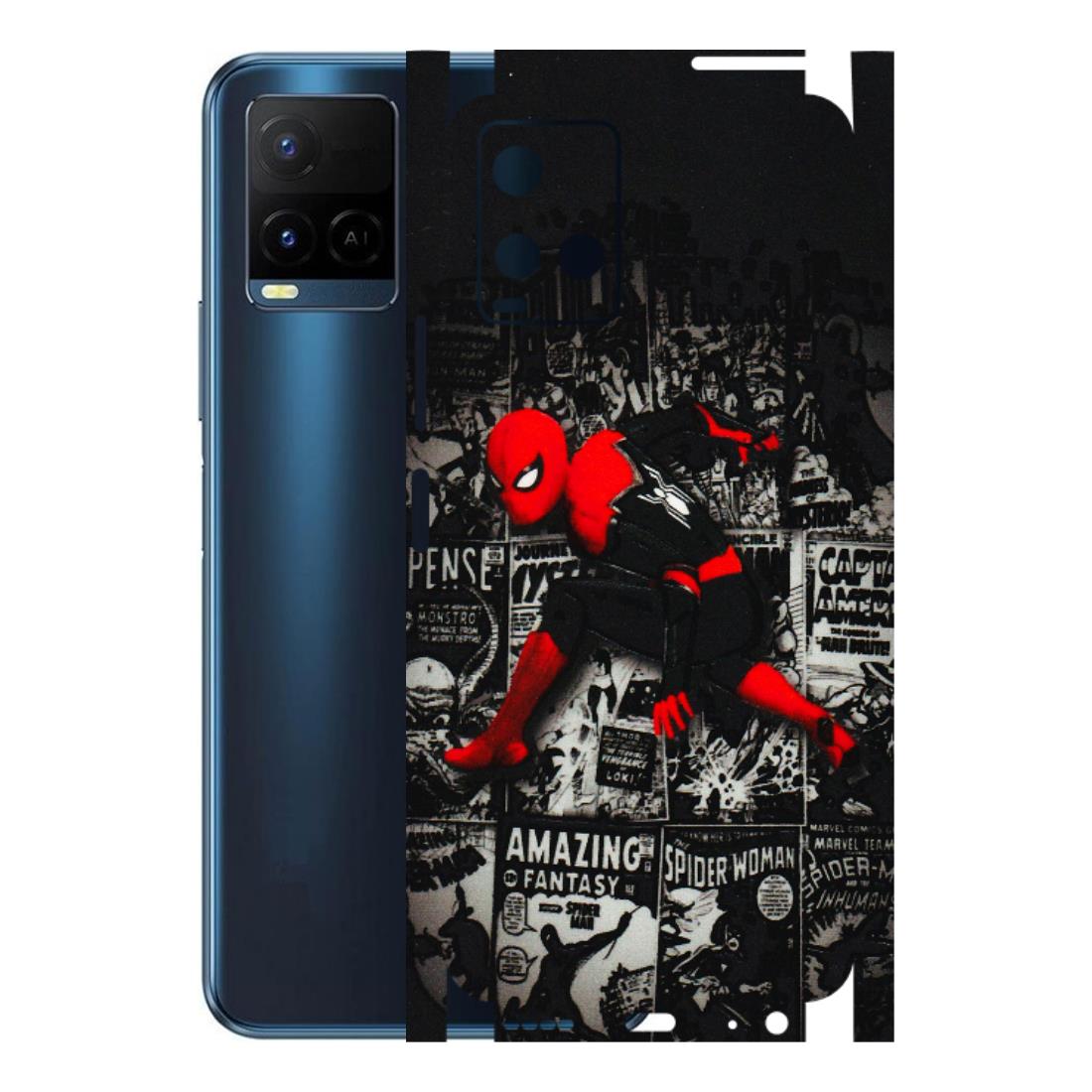 VIVO Y Series Phone Skins (All Models) - SpiderMan New - 3D Embossed Finish (L-162) Vivo Y21 2021