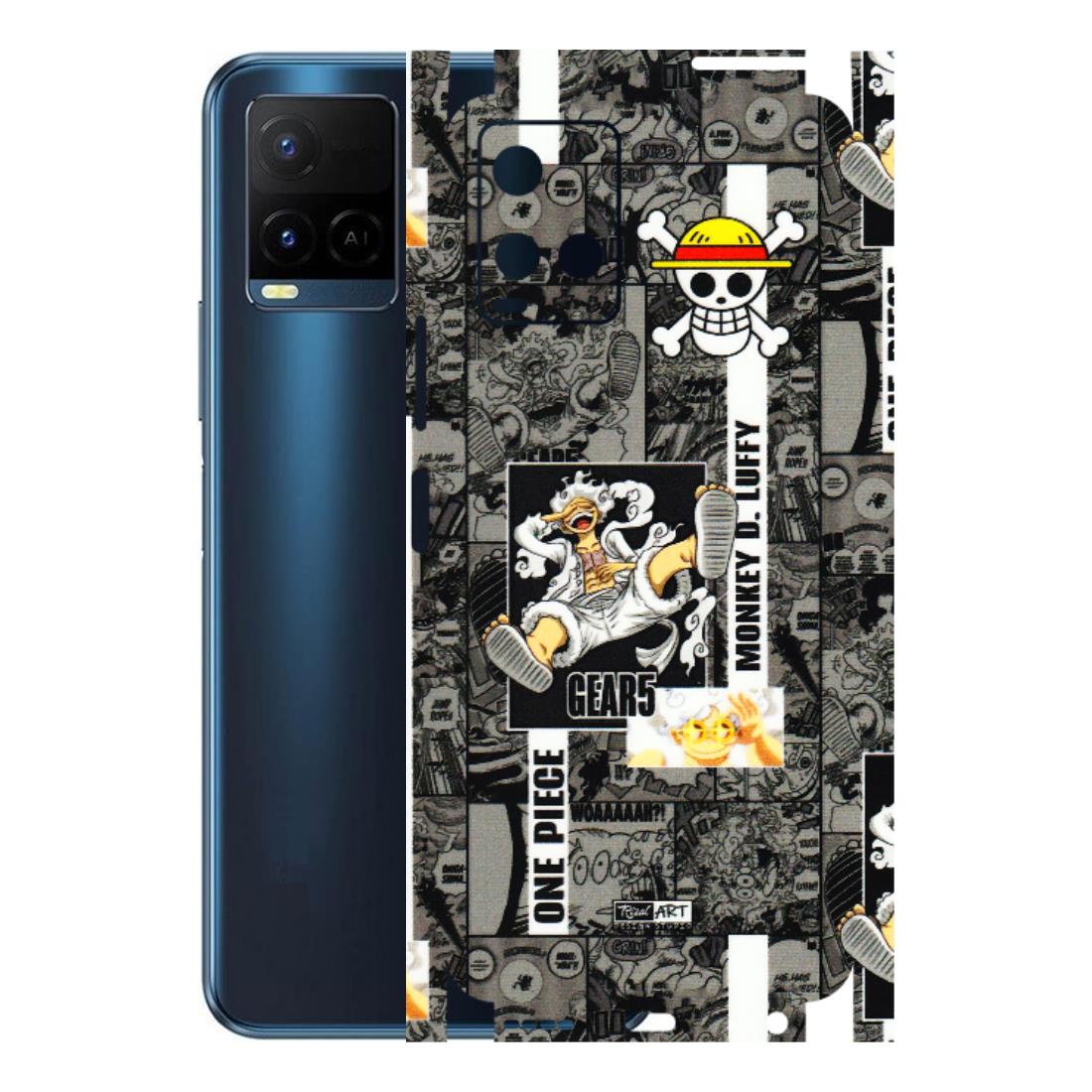 VIVO Y Series Phone Skins (All Models) - Cuffy Anime MonkeyCamic - 3D Embossed Finish (L-242) Vivo Y21 2021