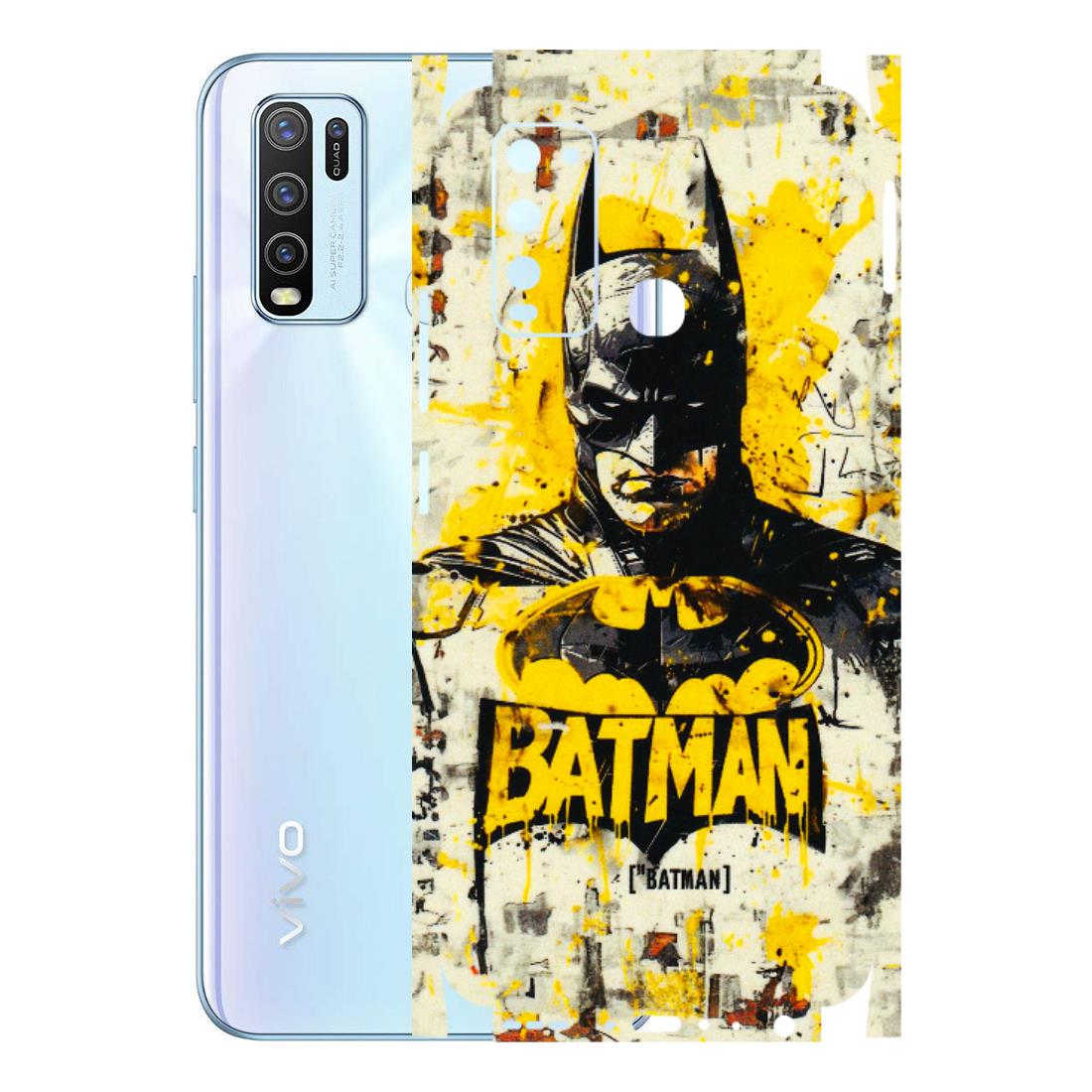 VIVO Y Series Phone Skins (All Models) - Batman Yellow BT - 3D Embossed Finish (L-304) Vivo 50