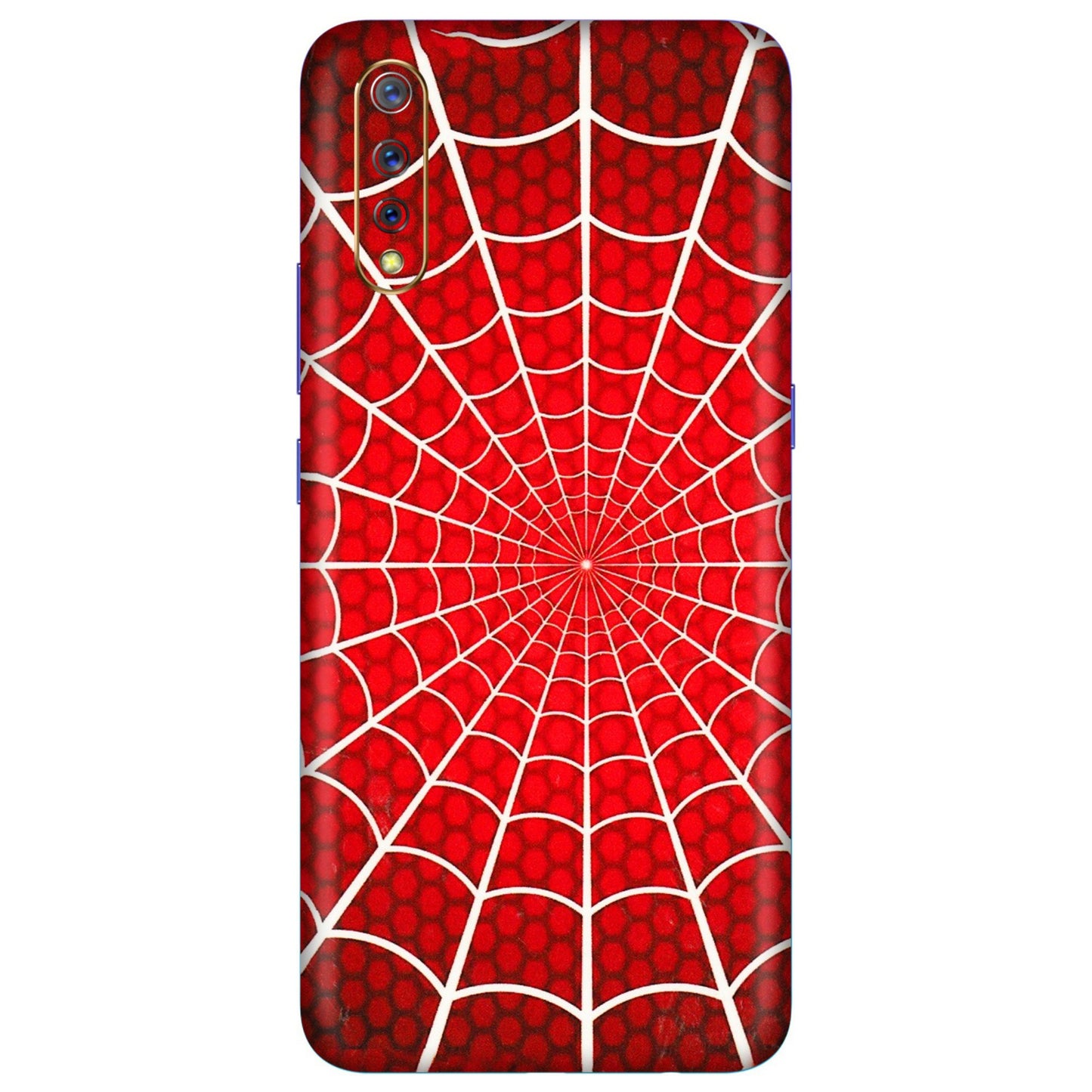 VIVO Z/V/X/T/U/S Series Phone Skins (All Models) - Classic Spidey Web - 3D Embossed Finish (L-115) Vivo S1