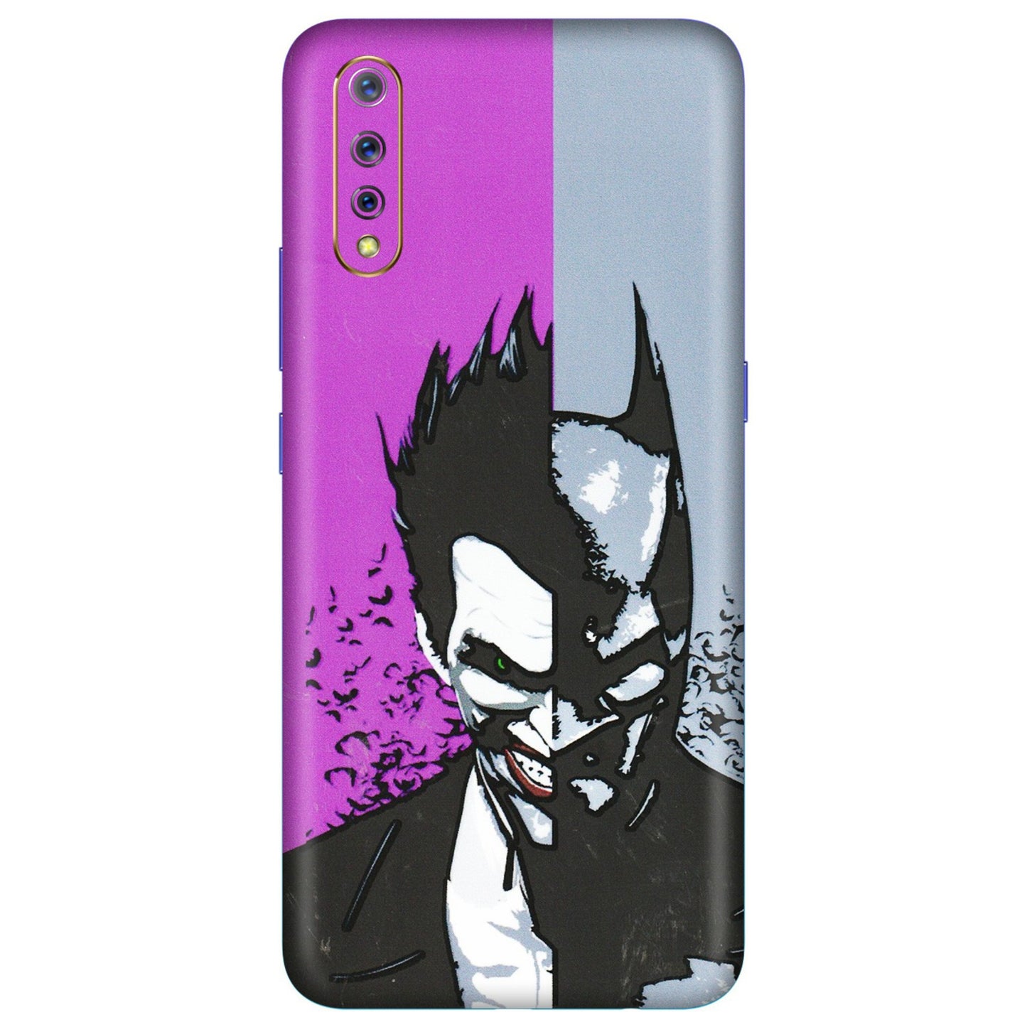 VIVO Z/V/X/T/U/S Series Phone Skins (All Models) - Batman & Joker - 3D Embossed Finish (L-143) Vivo S1