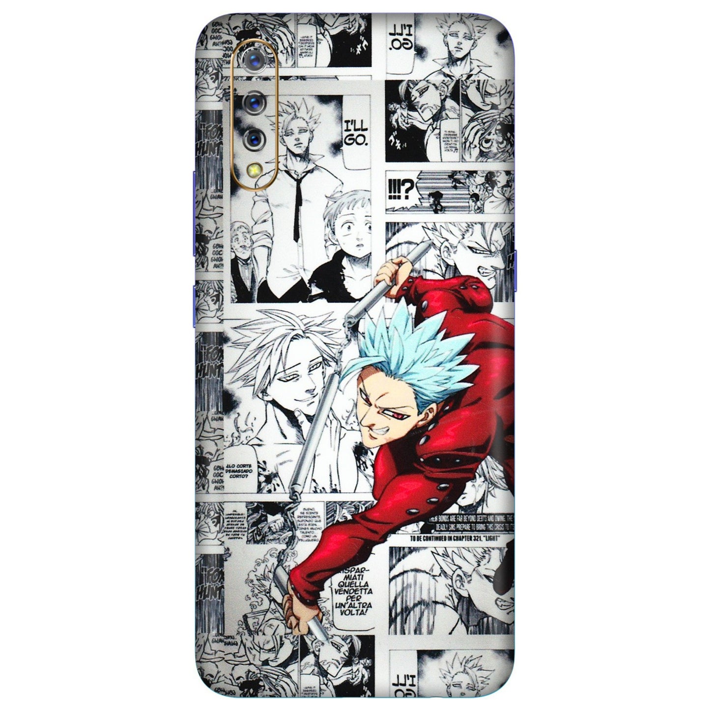 VIVO Z/V/X/T/U/S Series Phone Skins (All Models) - Anime Comic - 3D Embossed Finish (L-192) Vivo S1