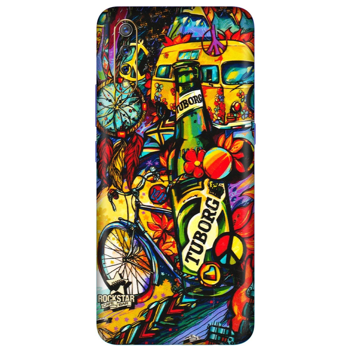 VIVO Z/V/X/T/U/S Series Phone Skins (All Models) - Cool Beer Bottle - 3D Embossed Finish (L-193) Vivo S1