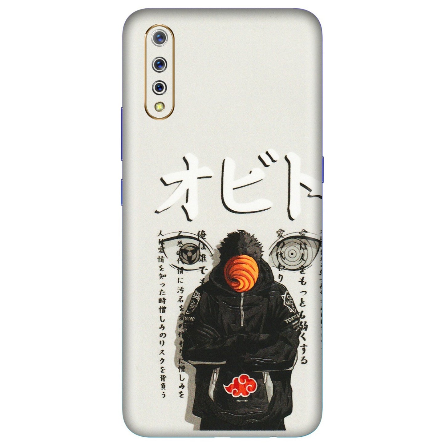 VIVO Z/V/X/T/U/S Series Phone Skins (All Models) - Obito Anime Eye - 3D Embossed Finish (L-19) Vivo S1