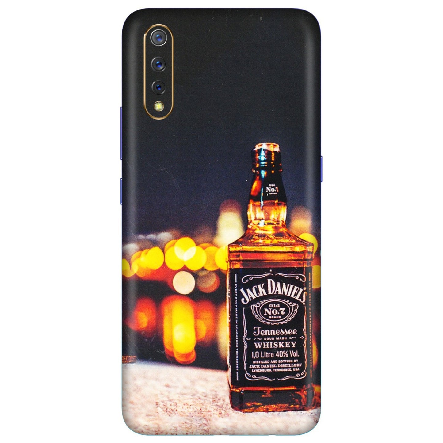 VIVO Z/V/X/T/U/S Series Phone Skins (All Models) - JD Whiskey Bottle - 3D Embossed Finish (L-20) Vivo S1