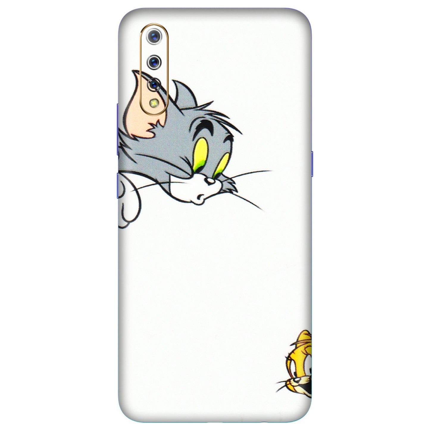 VIVO Z/V/X/T/U/S Series Phone Skins (All Models) - Cute Tom And Jerry - 3D Embossed Finish (L-220) Vivo S1