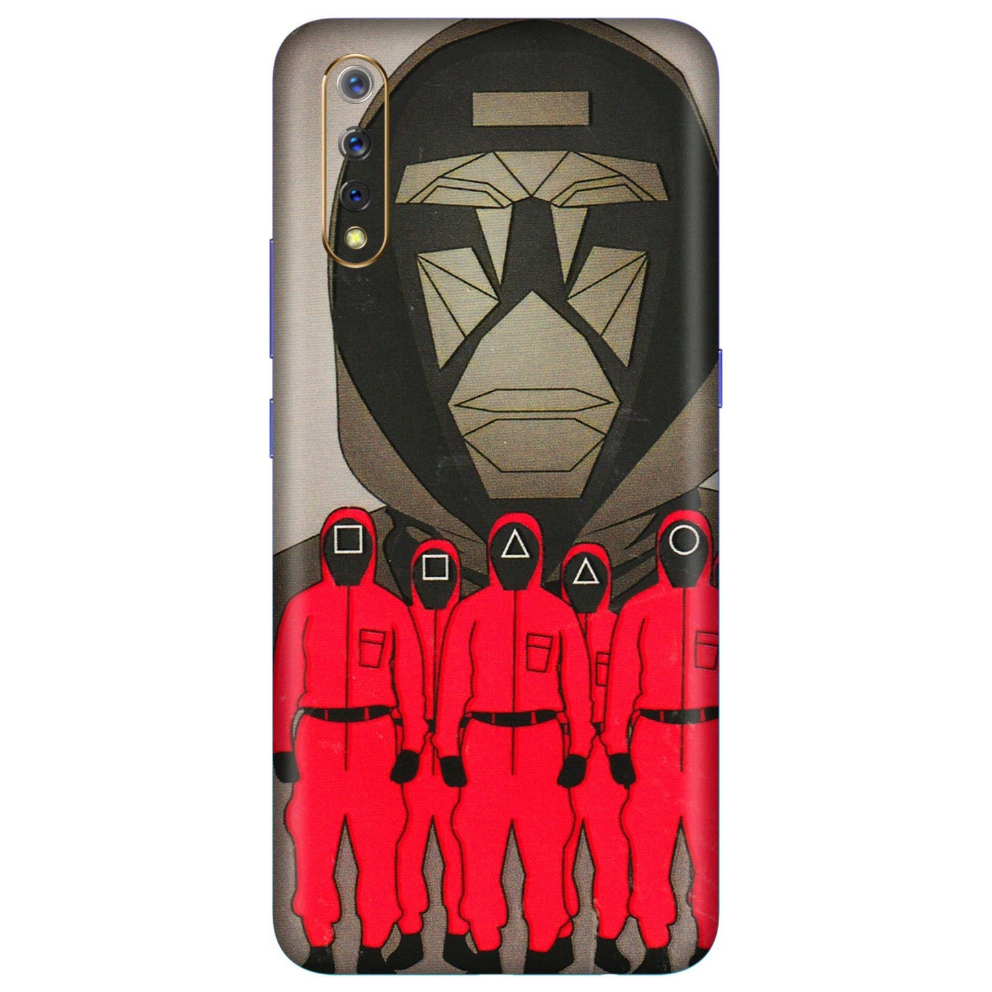 VIVO Z/V/X/T/U/S Series Phone Skins (All Models) - Squid Game Hero - 3D Embossed Finish (L-245) Vivo S1