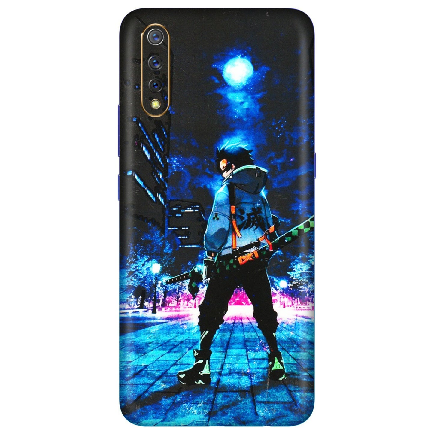 VIVO Z/V/X/T/U/S Series Phone Skins (All Models) - Demon Slayer Sword - 3D Embossed Finish (L-247) Vivo S1