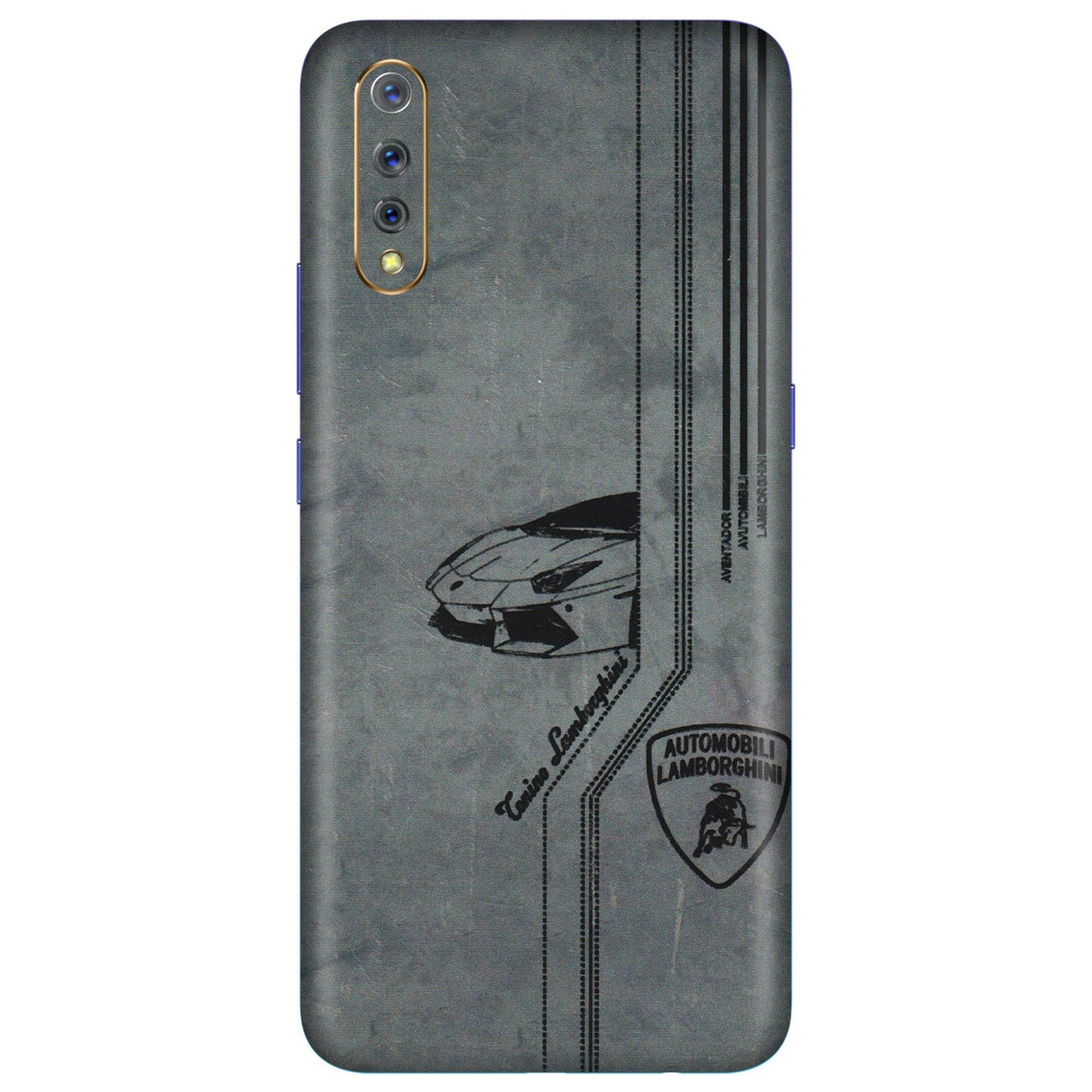 VIVO Z/V/X/T/U/S Series Phone Skins (All Models) - New Lamborgini Aventador - 3D Embossed Finish (L-321) Vivo S1