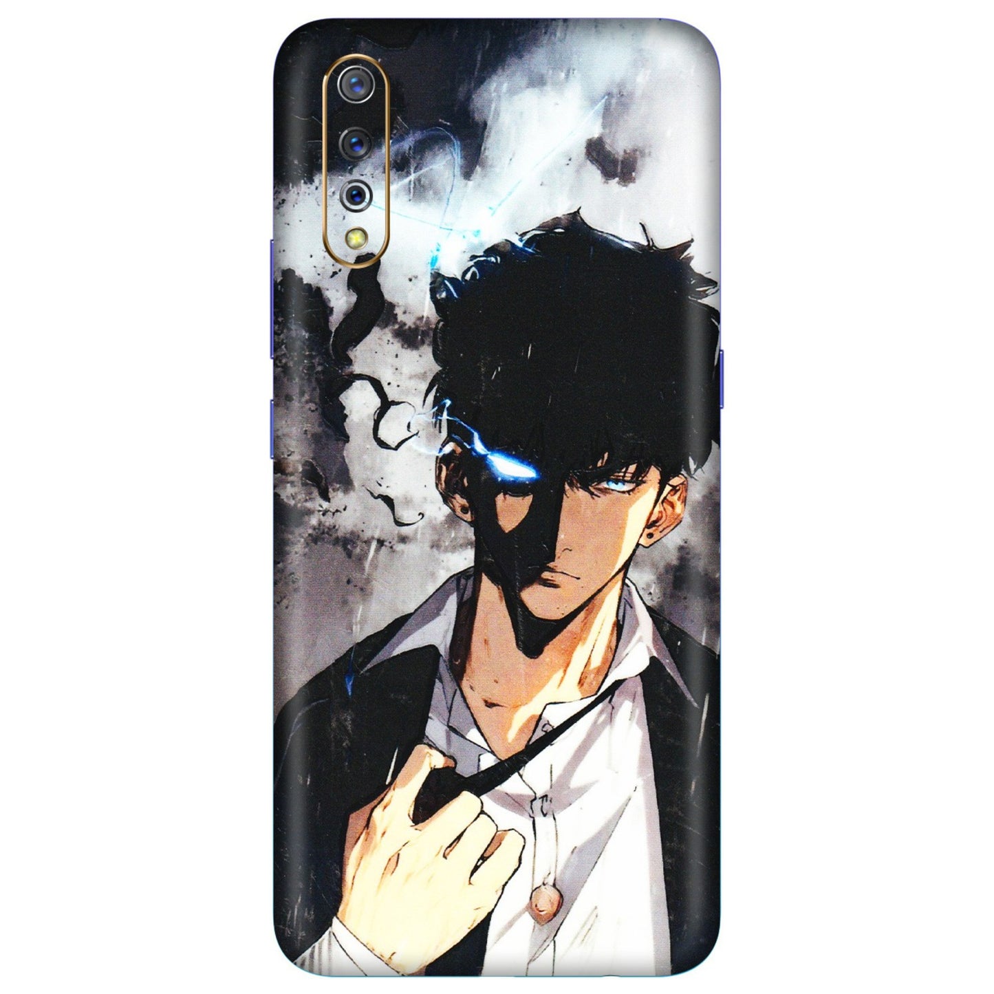 VIVO Z/V/X/T/U/S Series Phone Skins (All Models) - Sung Jinwoo Manhwa Anime - 3D Embossed Finish (L-328) Vivo S1