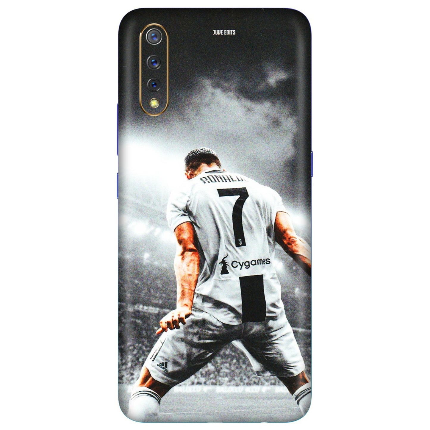 VIVO Z/V/X/T/U/S Series Phone Skins (All Models) - Ronaldo CR7 Crazy - 3D Embossed Finish (L-44) Vivo S1