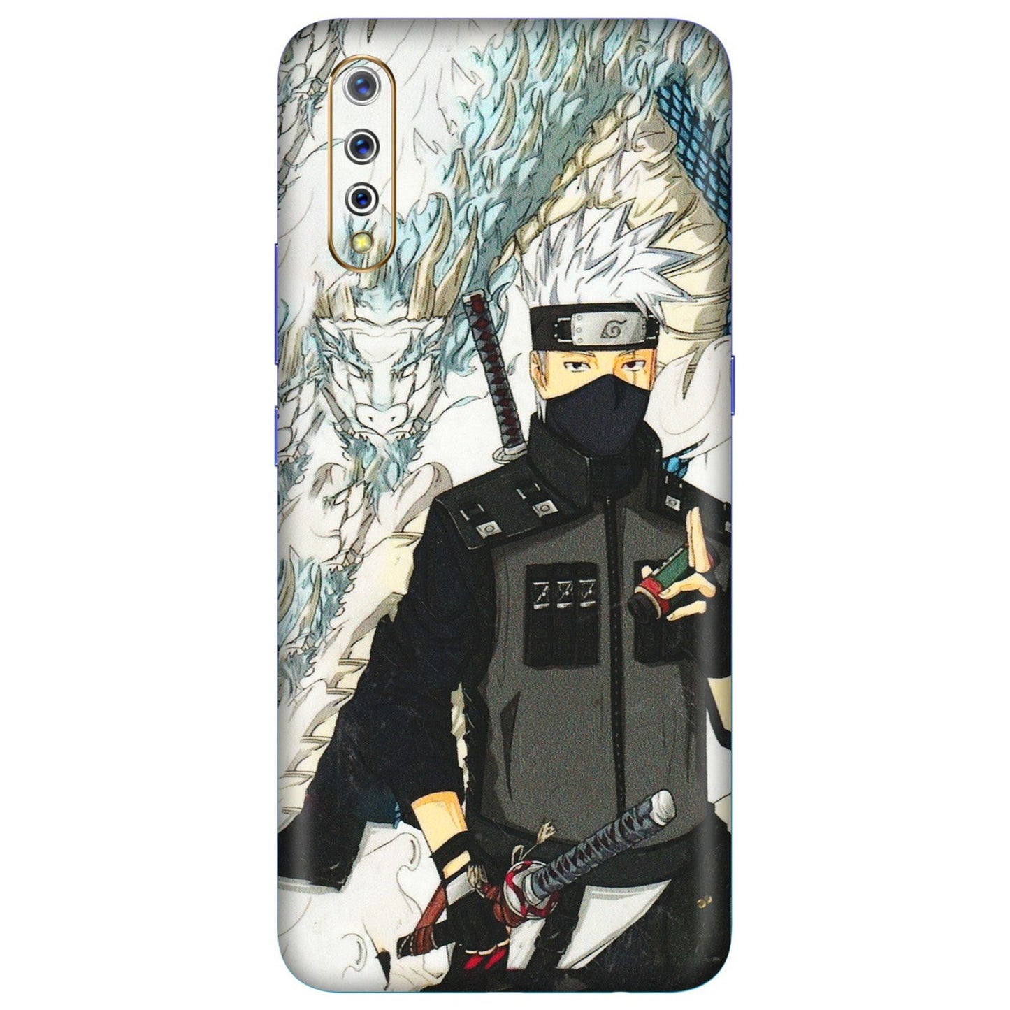 VIVO Z/V/X/T/U/S Series Phone Skins (All Models) - Kakashi Hatake Naruto Anime - 3D Embossed Finish (L-46) Vivo S1