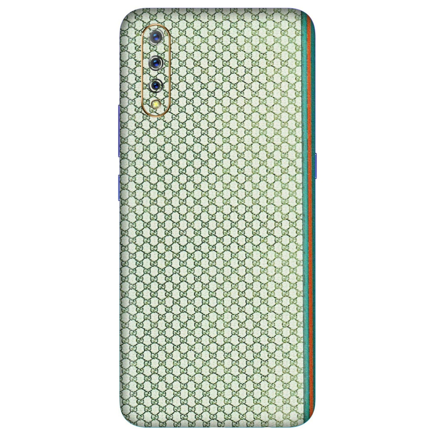VIVO Z/V/X/T/U/S Series Phone Skins (All Models) - Gucci Fabric Pattern - 3D Embossed Finish (L-73) Vivo S1