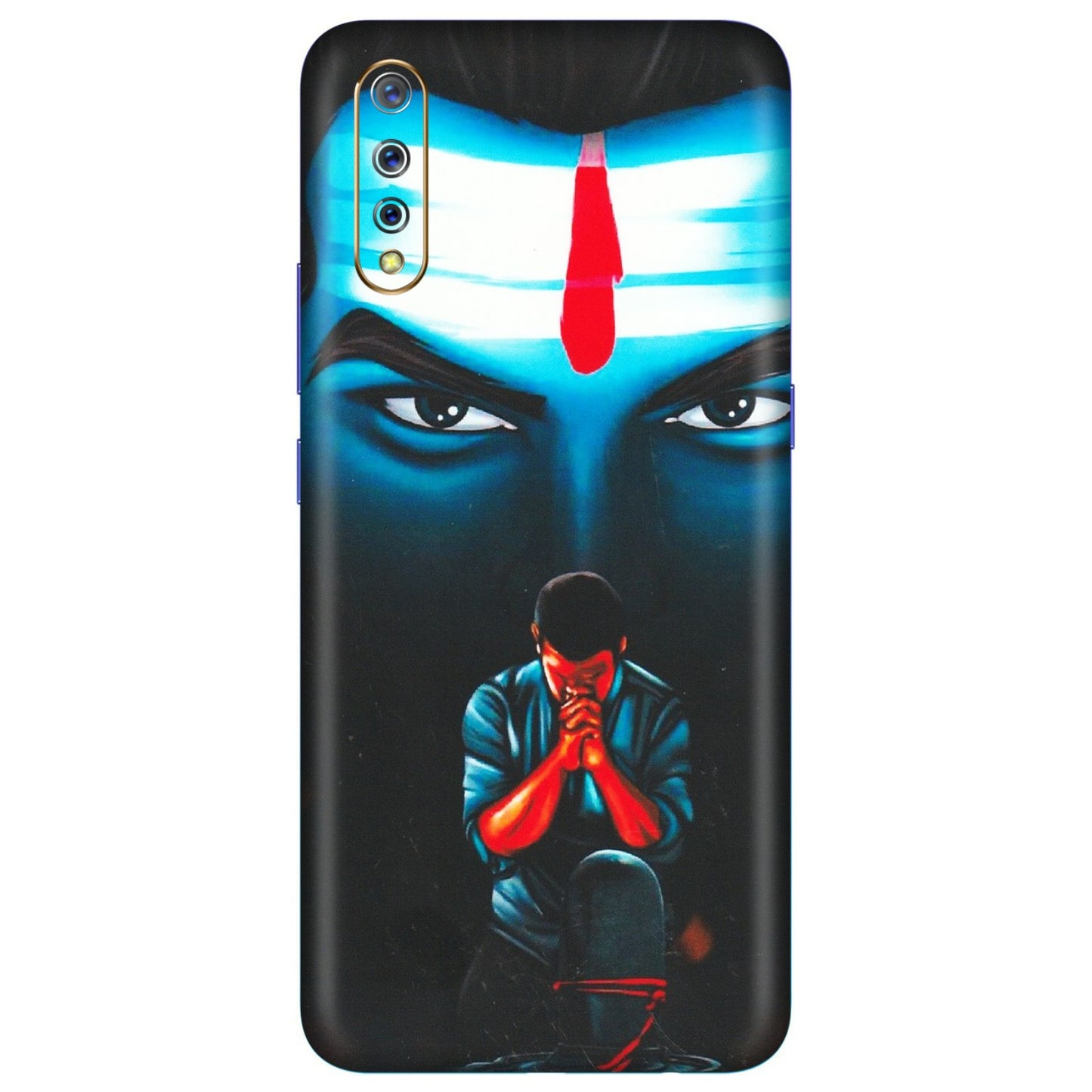 VIVO Z/V/X/T/U/S Series Phone Skins (All Models) - Mahakal Bhakt - Matte Finish (M-112) Vivo S1