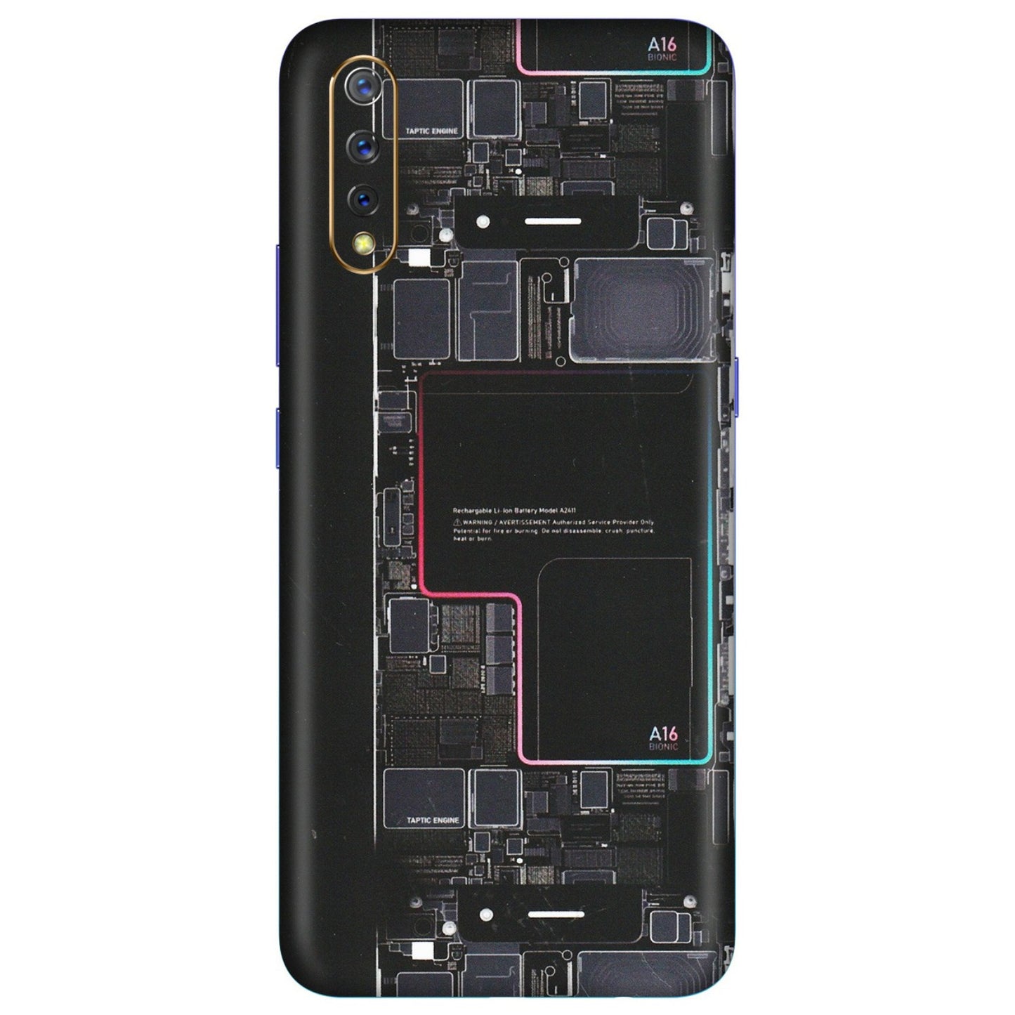 VIVO Z/V/X/T/U/S Series Phone Skins (All Models) - Motherboard Circuit Layout - Matte Finish (M-117) Vivo S1
