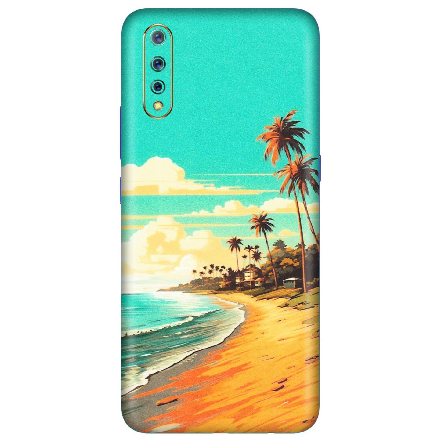 VIVO Z/V/X/T/U/S Series Phone Skins (All Models) - Miami Beach - Matte Finish (M-136) Vivo S1