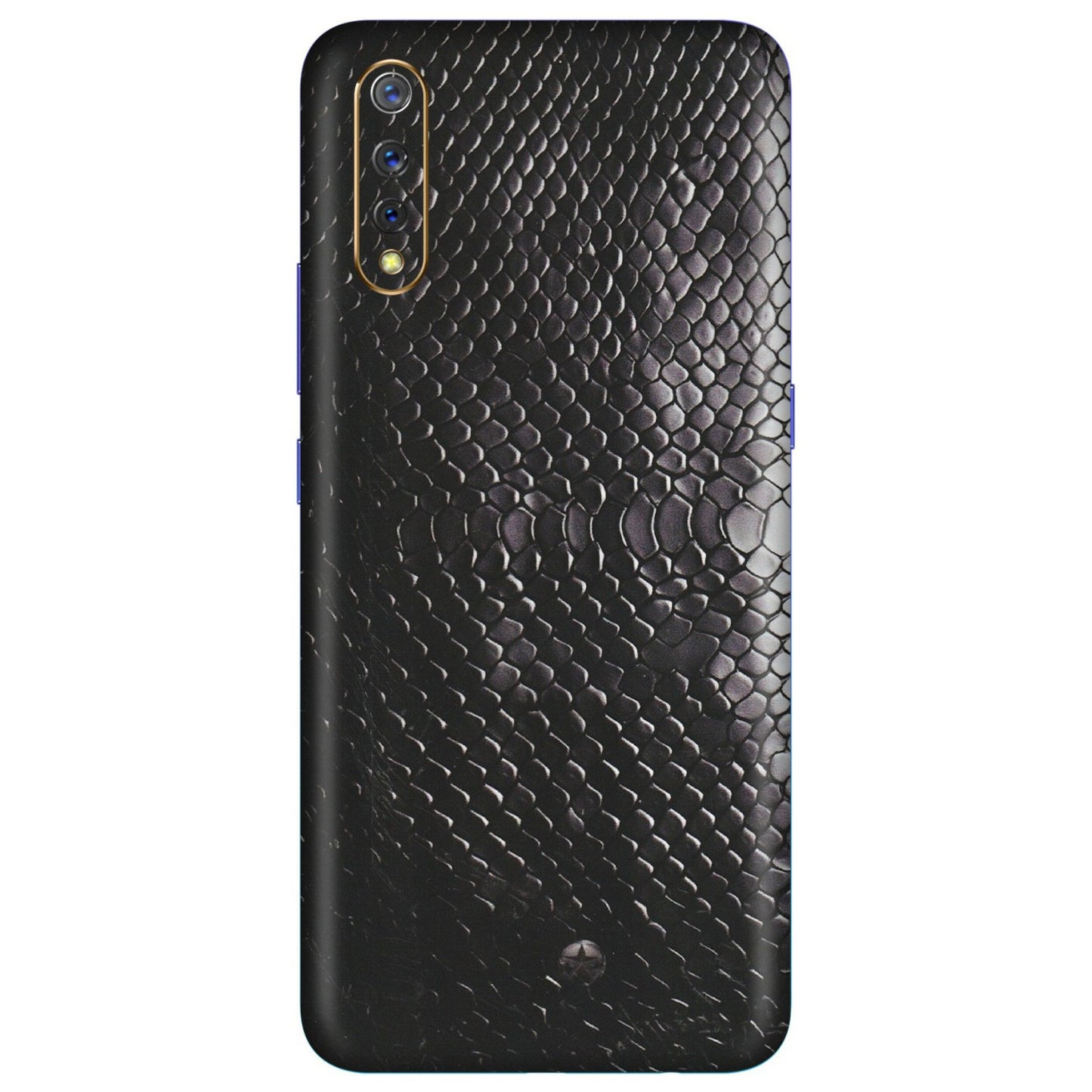 VIVO Z/V/X/T/U/S Series Phone Skins (All Models) - Black Snack Leather - Matte Finish (M-147) Vivo S1