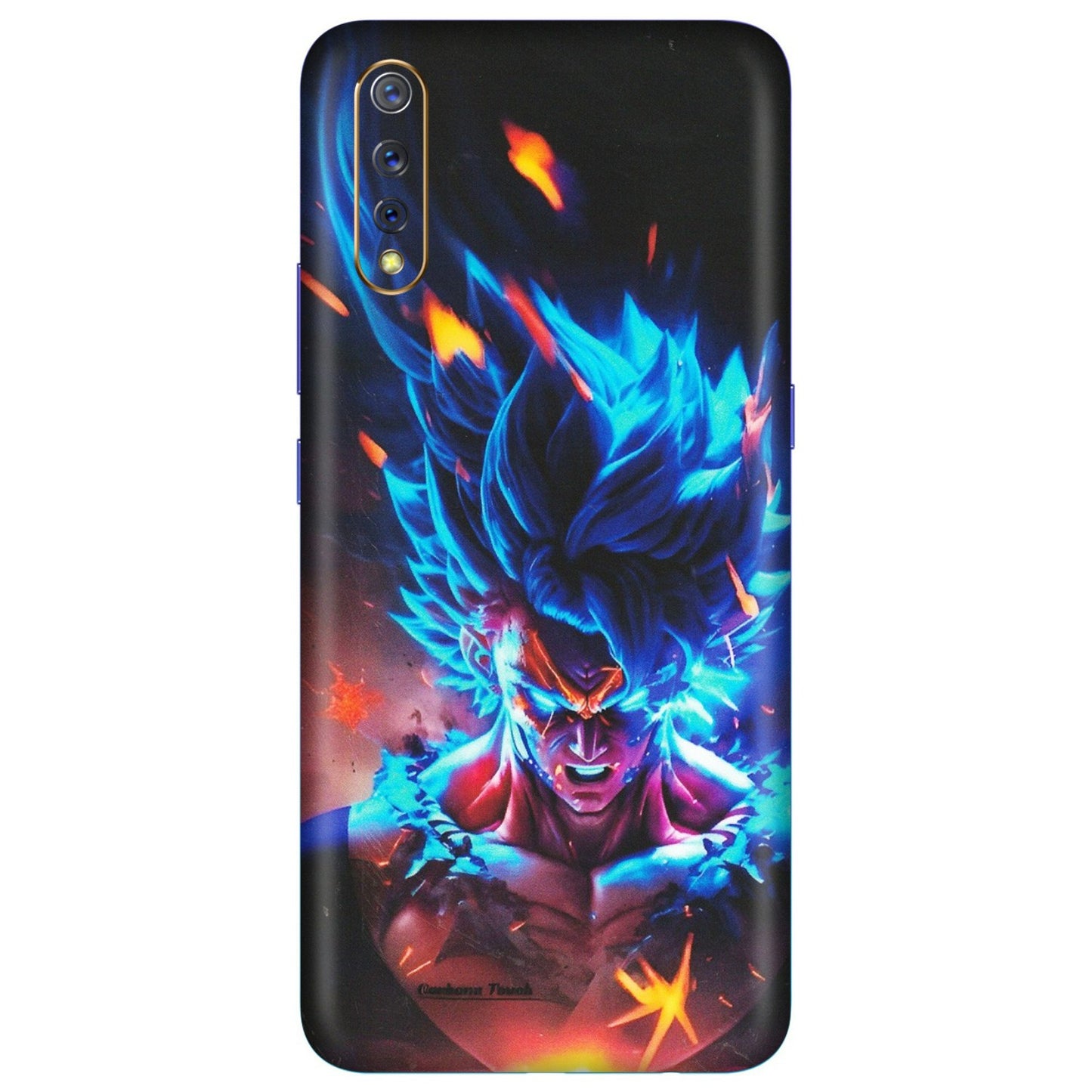 VIVO Z/V/X/T/U/S Series Phone Skins (All Models) - Angry Goku Dragon Ball Anime - Matte Finish (M-150) Vivo S1