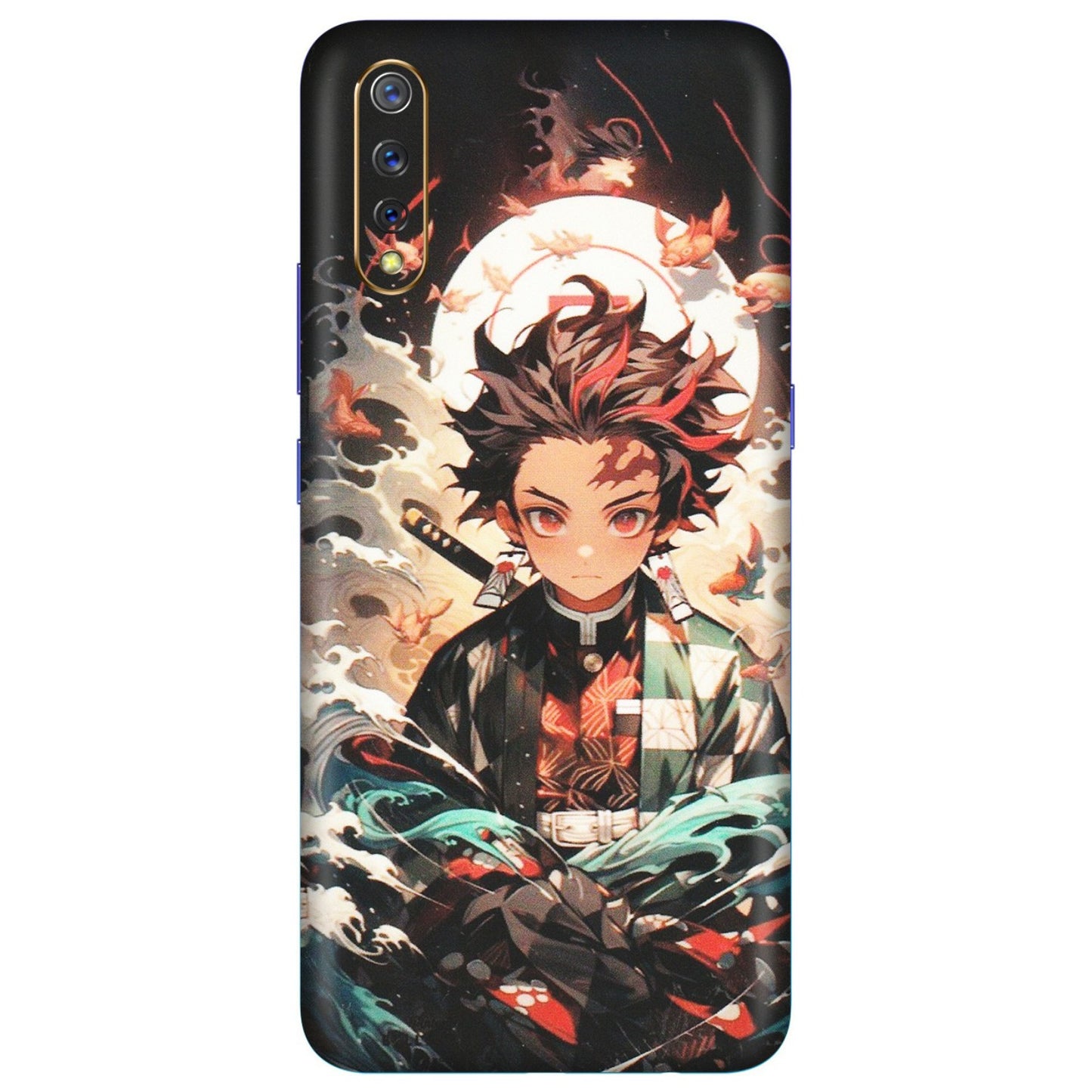 VIVO Z/V/X/T/U/S Series Phone Skins (All Models) - Tanjiro Demon Slayer Anime - Matte Finish (M-158) Vivo S1