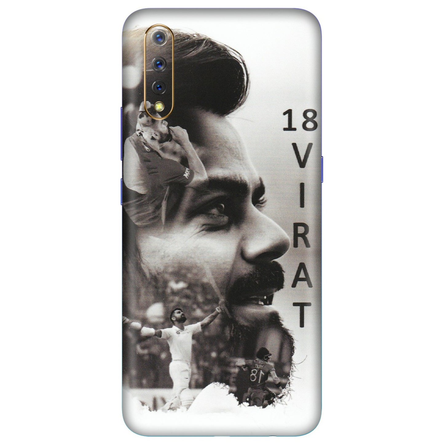 VIVO Z/V/X/T/U/S Series Phone Skins (All Models) - Virat Kohli Cricketer - Matte Finish (M-163) Vivo S1