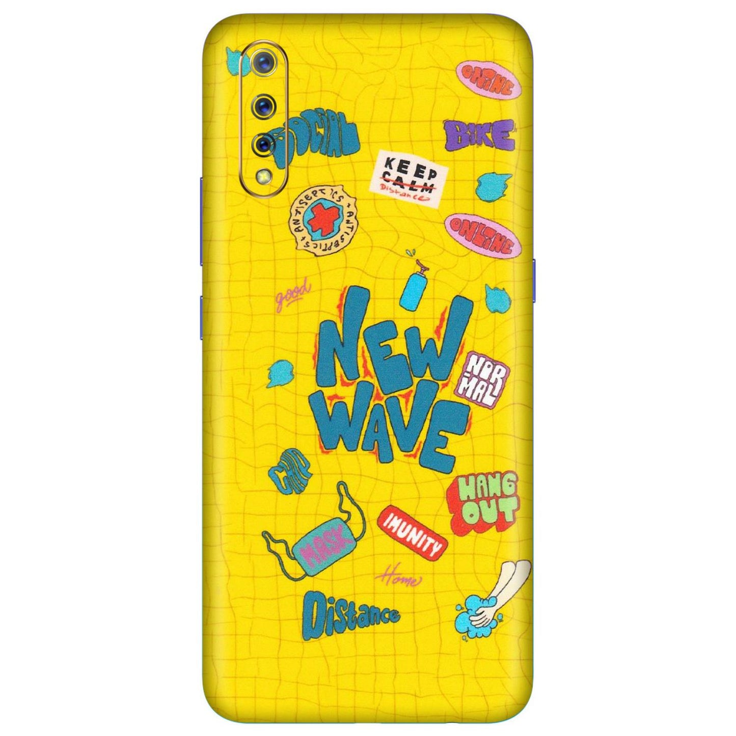 VIVO Z/V/X/T/U/S Series Phone Skins (All Models) - New Wave Life - Matte Finish (M-17) Vivo S1