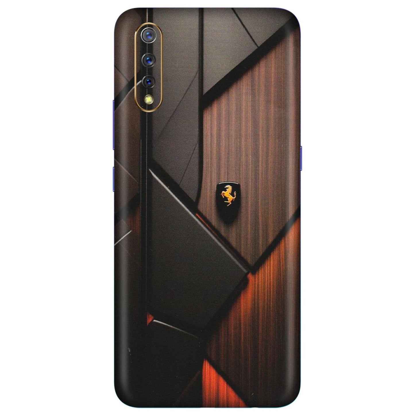 VIVO Z/V/X/T/U/S Series Phone Skins (All Models) - Lambo Beauty Wood Pattern Sober - Matte Finish (M-51) Vivo S1