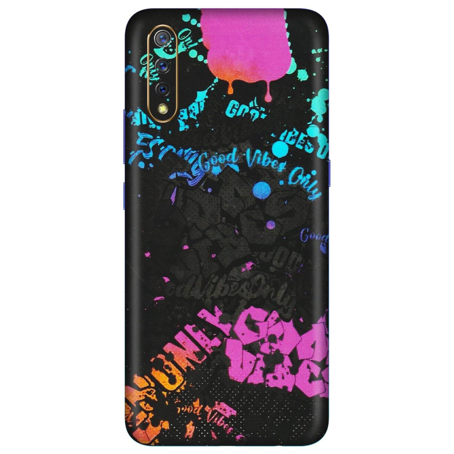 VIVO Z/V/X/T/U/S Series Phone Skins (All Models) - Majestic Black Vibes - Matte Finish (M-62) Vivo S1