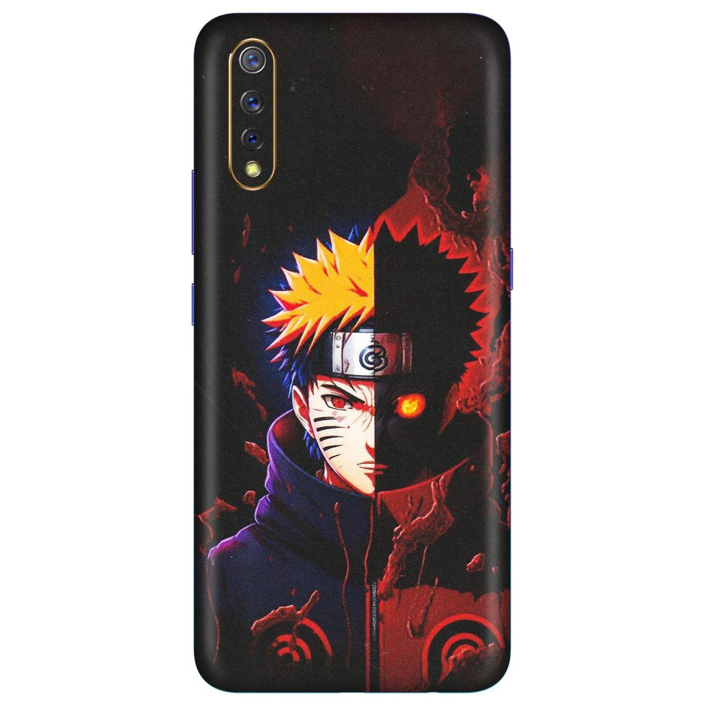 VIVO Z/V/X/T/U/S Series Phone Skins (All Models) - Naruto X Evil - Matte Finish (M-70) Vivo S1