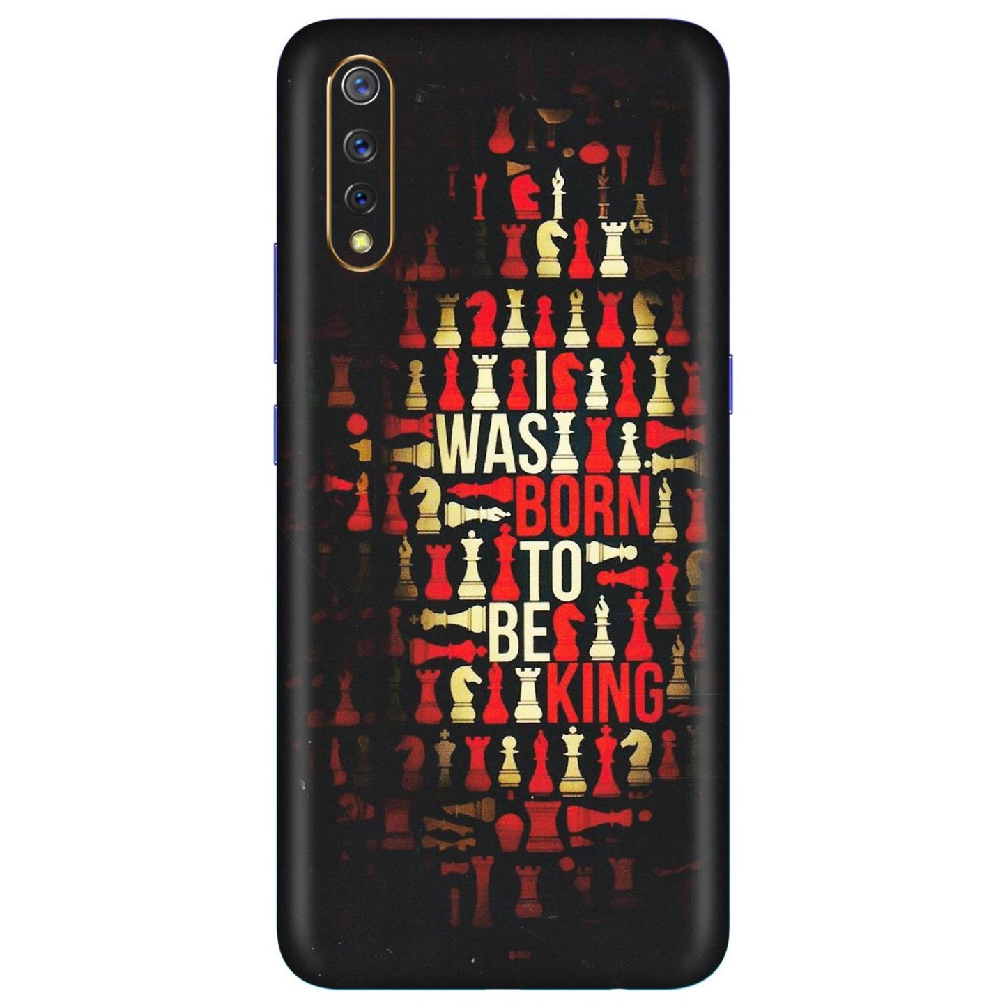 VIVO Z/V/X/T/U/S Series Phone Skins (All Models) - Born To Be King - Matte Finish (M-73) Vivo S1