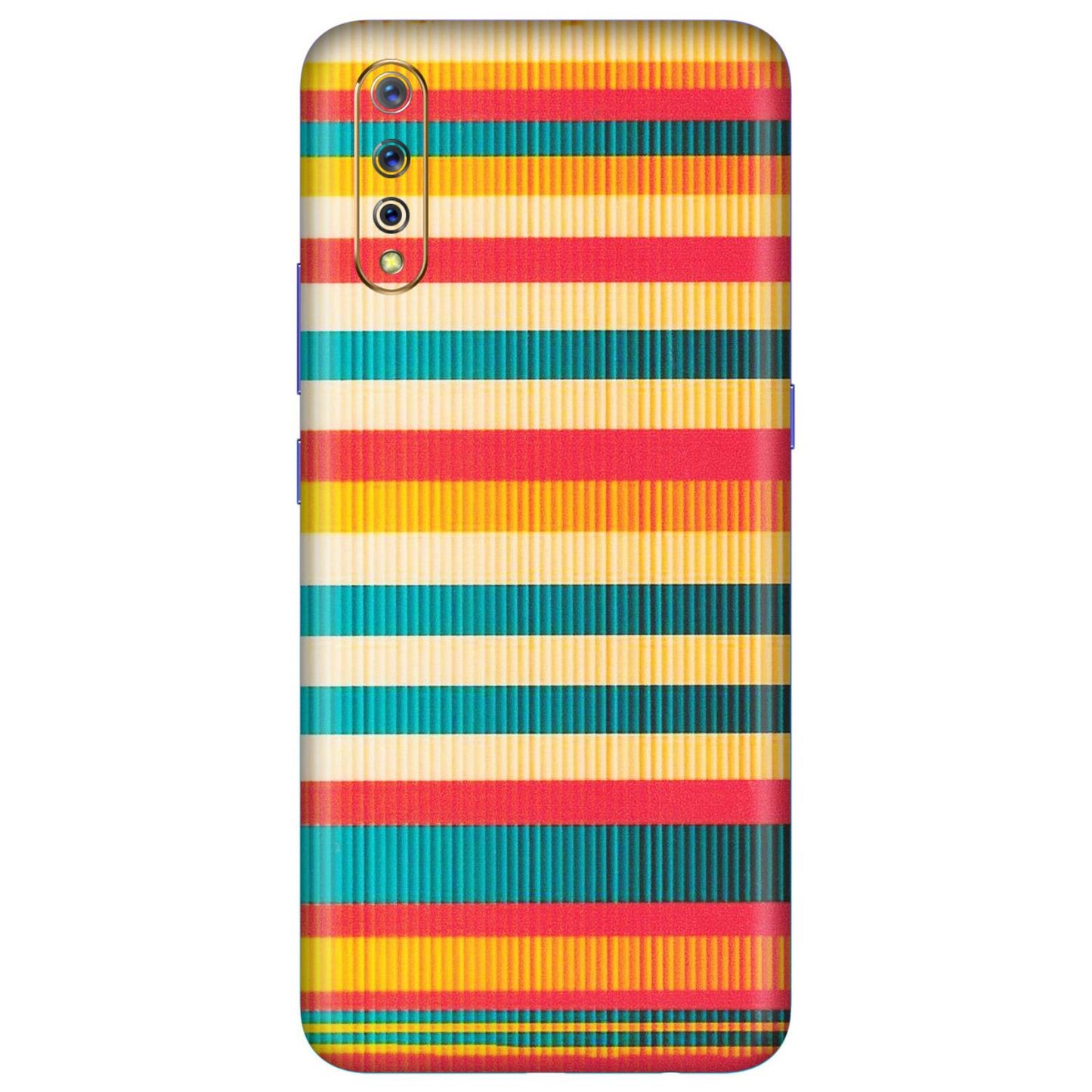 VIVO Z/V/X/T/U/S Series Phone Skins (All Models) - Colourful Stripes Soothing Effect - Matte Finish (M-86) Vivo S1