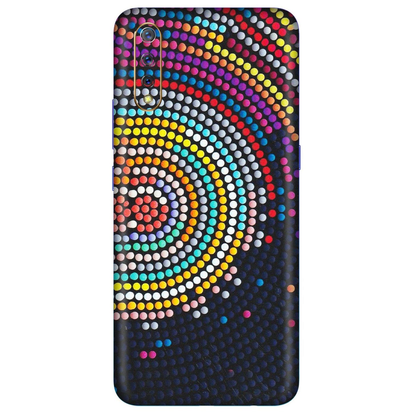 VIVO Z/V/X/T/U/S Series Phone Skins (All Models) - Rainbow Dot Mandala - Matte Finish (M-97) Vivo S1