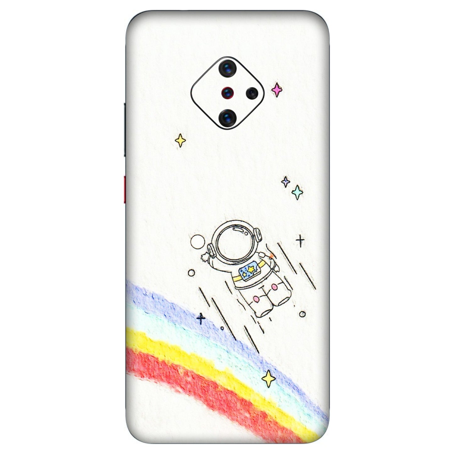 VIVO Z/V/X/T/U/S Series Phone Skins (All Models) - Milkyway Astronaut - 3D Embossed Finish (L-110) Vivo S1 Pro