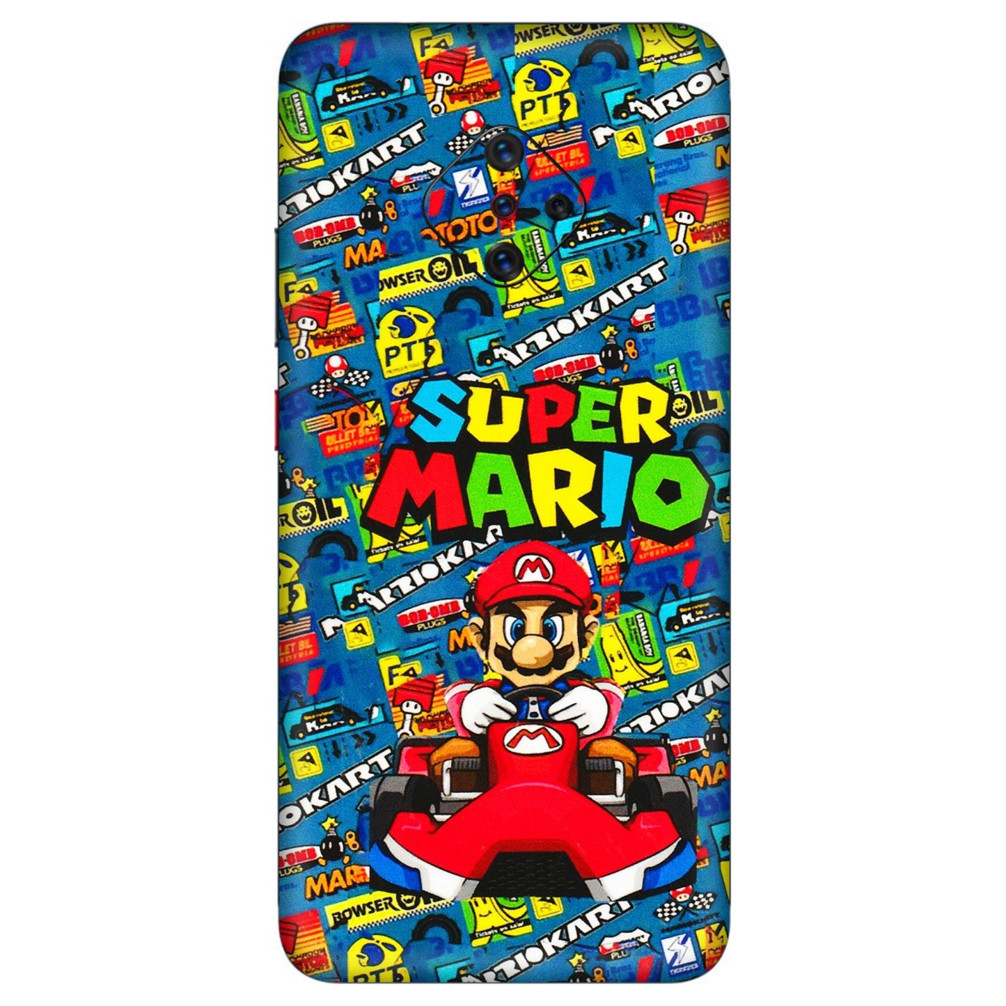 VIVO Z/V/X/T/U/S Series Phone Skins (All Models) - Super Mario Kart - 3D Embossed Finish (L-140) Vivo S1 Pro